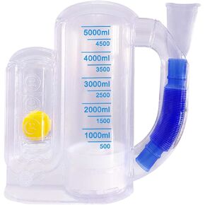 Incentive Spirometer for Adult,Breathing Exercise Device Lung Trainer Respiratory Strengthener- 5000ML Volume