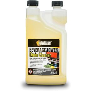 Instant Power Professional Beverage Tower Drain Cleaner, Keg Line Cleaner Solution