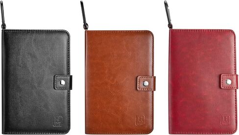 Handy Picks Golf Scorecard Holder n Yardage Book Cover in Genuine Leather - Divot Repair Tool, Ball Marker, Golf Tees, Pencil n Scorecards, Scorer Included, Gift for Golfers in Saudi Arabia
