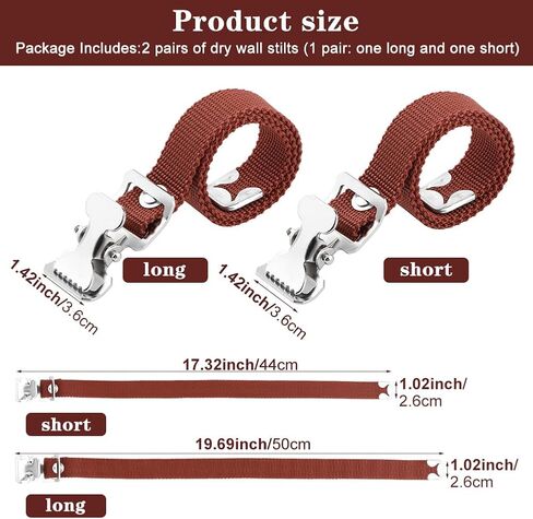 2PRS ركائز الحوائط الجافة الأشرطة، قابل للتعديل دريوال القدم الفرقة الأشرطة عدة الساق الفرقة الأشرطة، وتخفيف الضغط، والراحة النايلون الأشرطة الساق العصابات العمل لجميع أنواع ركائز دريوال in Kuwait
