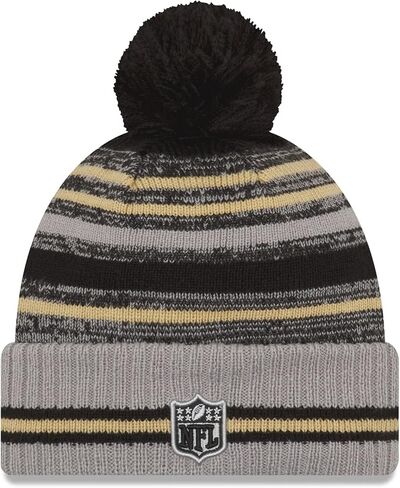 New Era Men's NFL 2021 NFL Sideline Sport Official Pom Cuffed Knit Hat in Saudi Arabia