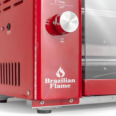 Brazilian Flame Churrasco® Gas Rotisserie Grill Roaster with Auto Rotating Skewers for Rotisserie Chicken, Brazilian Style BBQ and Churrasco, Modern Portable Smoke-Free Propane Grill in Saudi Arabia