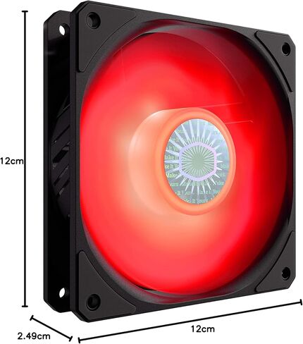 كولر ماستر سيكل فلو 120 مروحة حافظة كمبيوتر حمراء 120 ملم MFX-B2DN-18NPR-R1 FN1409 in Kuwait