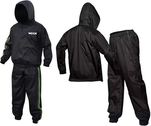 MRX Heavy Duty Sweat Suit for Men & Women Workout Training & Exercise Waterproof Sauna Suit Weight Loss Track Suits Sets in Kuwait