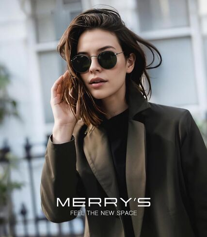 MERRY'S Trendy Round Metal Polarized Sunglasses for Women and Men Retro Classic Vintage Shades S6447 in Saudi Arabia