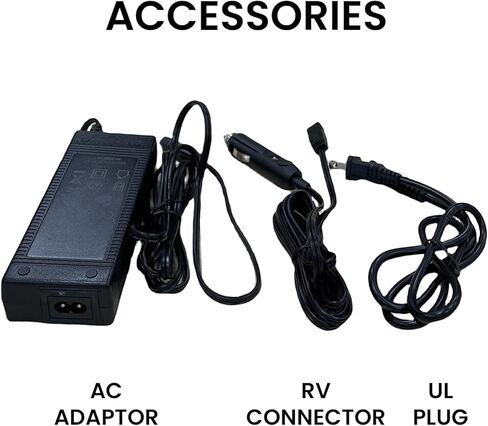 مبرد نبيذ كهربائي محمول 110 فولت/12 فولت من خط الاستواء لزجاجات النبيذ الأحمر والأبيض والشمبانيا والمياه، مبرد زجاجة واحدة 750 مل، جسم مقاوم للصدأ، قابل لإعادة الشحن، بارد 24 ساعة، مثالي للحفلات والهدايا (أبيض) in Kuwait