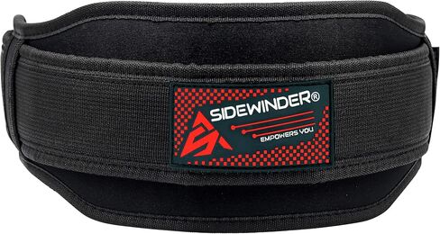 SideWinder Weight Lifting Belt for Serious Crossfit, Powerlifting Gym Training Fitness Workout Deadlifts Double Padded Back Support in Saudi Arabia