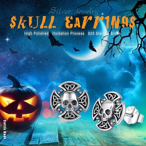 أقراط متقاطعة بعقدة سلتيك من فايكنغ للنساء والرجال من الفضة الإسترلينية أقراط فايكنغ أقراط متقاطعة هدايا مجوهرات أيرلندية in Kuwait