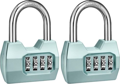 1 Pack disecu 4-Digit Combination Locker Lock, Wide Shackle Waterproof Outdoor Padlock for School Gym Locker, Sports Locker, Fence, Gate, Shed, Storage Unit (Purple) in Saudi Arabia