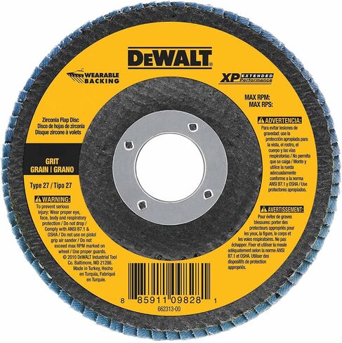 DEWALT DW8251 4-1/2-Inch by 7/8-Inch 60g XP Flap Disc in Kuwait