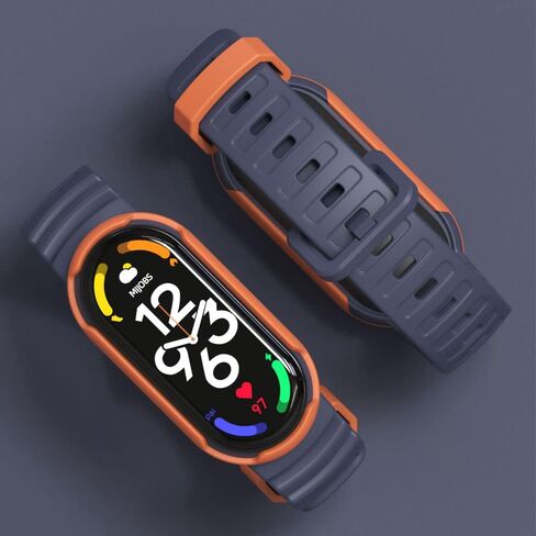 Silicone Rubber Strap for Xiaomi Mi Band 7/6/5 (ArmyGreen) in Saudi Arabia