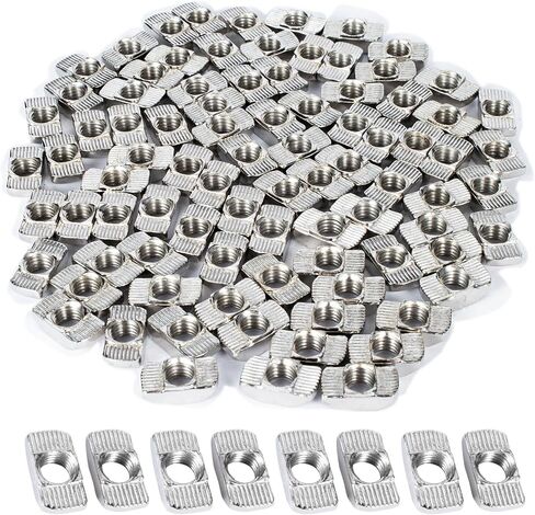 25 PCS M8 T Slot Nut, T-Nuts, T Slot-Nut for 4040 Aluminum Extrusion Profile Series in Saudi Arabia