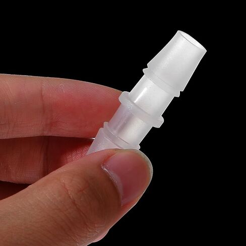 12Pcs Plastic Hose Barb Fitting 3/8" x 3/8" Barbed Splicer Mender Equal Barbed Hose Pipe Fitting Connector Adapter Union Splice Joint in Saudi Arabia