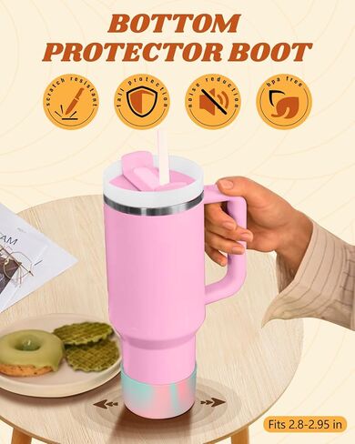 Cup Straps Carrier with Boot for Stanley 40 30 oz - Water Bottle Shoulder Handle Holder Sling in Kuwait