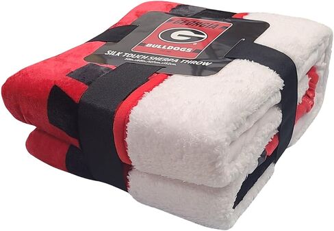 بطانية Northwest NCAA Legion Silk Touch Sherpa، مقاس 50 بوصة × 60 بوصة (ألاباما قرمزي تايد) in Saudi Arabia