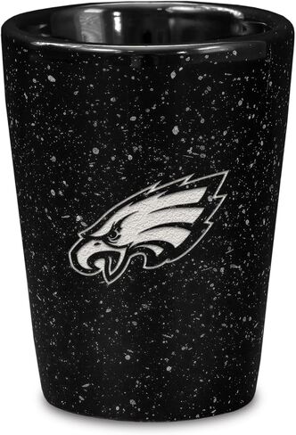 ريكو إندستريز NFL Football Primary أو Wordmark Logo 2oz زجاج سيراميكي للجماهير، محفور بالليزر في زجاج طلقة واحد بلون الفريق in Saudi Arabia