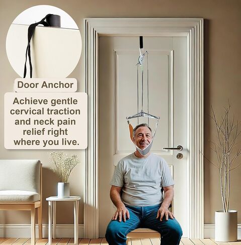 Premium Adjustable Cervical Neck Traction Device for Pain Relief – Comfortable Neck Stretcher for Home and Outdoor Use, Spine Decompression Made Easy in Saudi Arabia