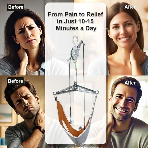 Premium Adjustable Cervical Neck Traction Device for Pain Relief – Comfortable Neck Stretcher for Home and Outdoor Use, Spine Decompression Made Easy in Saudi Arabia