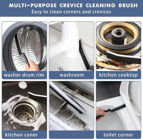 Crevice Cleaning Brush, 2024 New Multifunctional Gap Cleaning Brush Tool, Thin Scrub Brush, Grout Cleaner Brush Hard Bristle Crevice Cleaning Brush (4pcs) in Saudi Arabia