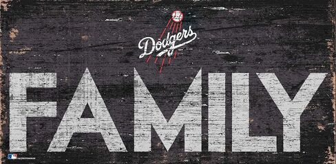MLB Los Angeles Dodgers Unisex Los Angeles Dodgers Family sign, Team Color, 6 x 12 in Saudi Arabia