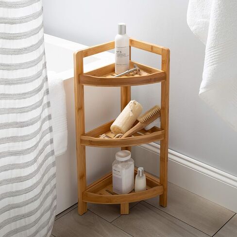 3-tier Corner Bathroom Shelf (9.05 X 9.05 X 24.4") in Saudi Arabia