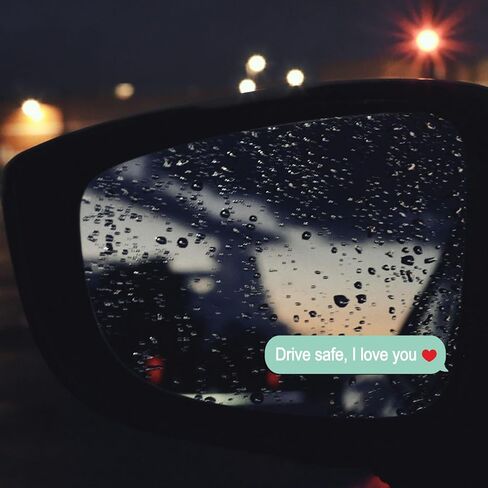 8 Styles Hello Beautiful Mirror Decal Rear View Mirror Sticker Passenger Princess Car Decor Vanity Accessories for Women Self Affirmations Mirror Window Decal Gift in Kuwait