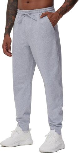 THE GYM PEOPLE Men's Drawstring Workout Joggers Pants Lightweight Tapered Running Lounge Sweatpants with Pockets in Kuwait