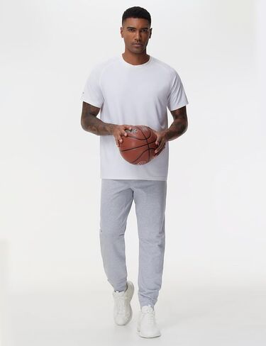 THE GYM PEOPLE Men's Drawstring Workout Joggers Pants Lightweight Tapered Running Lounge Sweatpants with Pockets in Kuwait