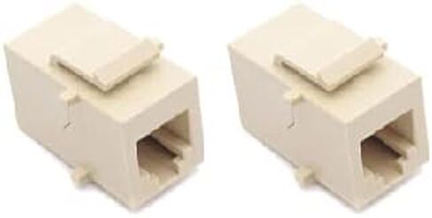 مقبس RiteAV Black RJ11/RJ12 للهاتف Keystone أنثى إلى أنثى (10 عبوات) in Saudi Arabia