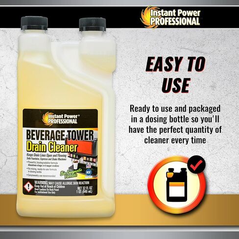 Instant Power Professional Beverage Tower Drain Cleaner, Keg Line Cleaner Solution in Saudi Arabia
