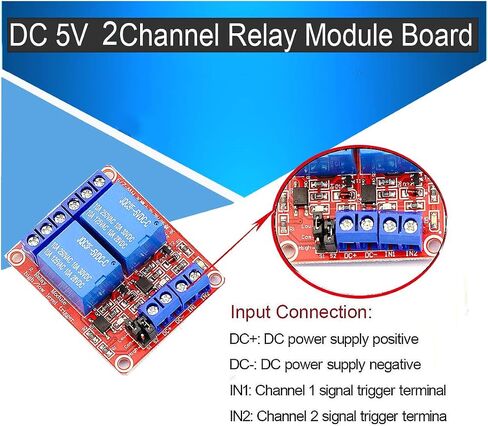 6 حزمة 5 فولت لوحة التتابع 2 قناة وحدة التتابع 5 فولت وحدة التتابع مع Optocoupler دعم عالية/منخفضة المستوى الزناد لمرحل اردوينو in Kuwait