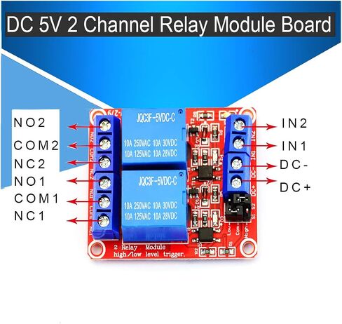 6 حزمة 5 فولت لوحة التتابع 2 قناة وحدة التتابع 5 فولت وحدة التتابع مع Optocoupler دعم عالية/منخفضة المستوى الزناد لمرحل اردوينو in Kuwait