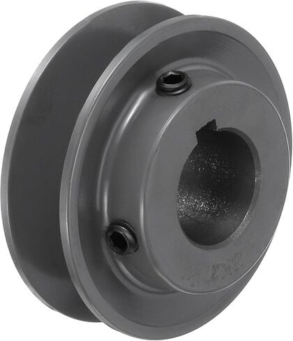 uxcell BK27-1 V-Belt Sheave 1"Bore 2.7"OD Single Groove Web Sheave Bored-to-Size Sheave, Cast Iron, Belt Section for 3L or B Belt in Saudi Arabia