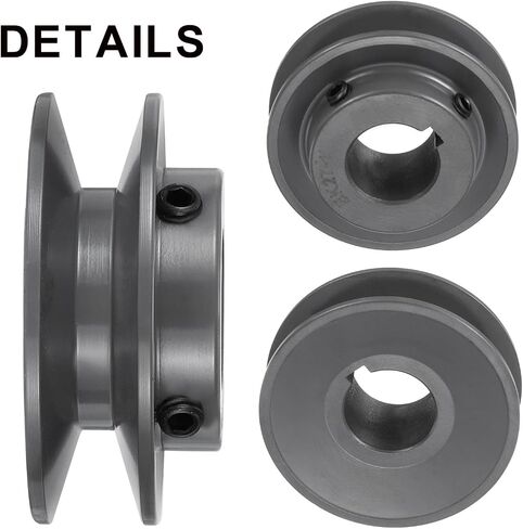uxcell BK27-1 V-Belt Sheave 1"Bore 2.7"OD Single Groove Web Sheave Bored-to-Size Sheave, Cast Iron, Belt Section for 3L or B Belt in Saudi Arabia