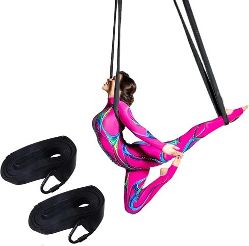 Bodyloop Contortion Aerial Strap 2 pairs Delta Quick Link Rigging Hardware Safely Situations Black in Kuwait