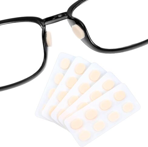 60 Pairs of Eye Glasses Nose Pads Non Slip, 1.5mm Soft Comfort Foam Nose Cushion, Keep Glasses from Sliding, Self Adhesive Anti Slip Glasses Nose Pads Cushion for Glasses Eyeglasses Sunglasses(Skin) in Saudi Arabia
