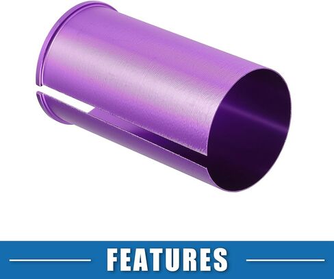 Seatpost Shim Adapter Durable 30.9mm 1.22" ID 31.6mm 1.24" OD Bike Seatpost Tube Reducing Sleeve Bushing Aluminum Alloy Purple (Set of 2) in Saudi Arabia