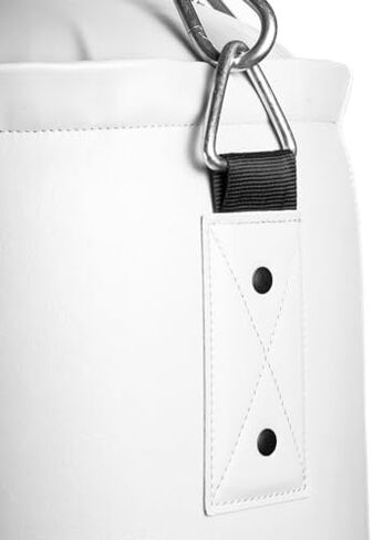 Everlast Powerlock 80 Pound Heavy Bag with Chain Style Hanging System, Double Reinforced D Ring and Nylon Strap for Boxing and Fitness Workouts, White in Saudi Arabia