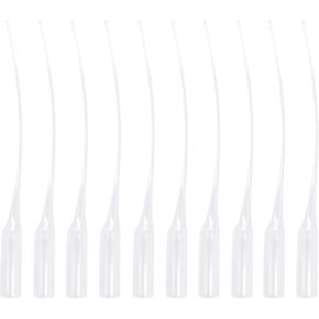 Quacc 100 PCS Glue Micro-Tips Plastic Glue Extender Precison Glue Applicator Plastic Extender Applicator for DIY Crafting, Industrial, Labs