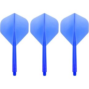 Condor Zero Stress Flight System - Standard Clear Blue - Dart Flights Short