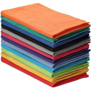 Cloth Napkins Set of 12 (18x18) - Reusable Table Cloth Napkins Set of 12 - Plain Cloth Napkins - Thanksgiving Cloth Napkins - Christmas Cloth Napkins