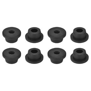 uxcell 16Pcs Rubber Grommets 3/4"(19mm) Drill Hole, 3/8"(10mm) ID Hole Top Hat Grommet Black Silicone Rubber Hole Plug Gasket for Wiring, Automotive