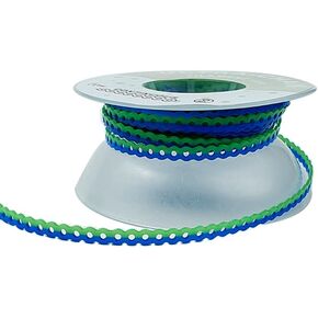Dental Orthodontic Power Chain Mixed Color Spool Elastic Rubber Bands for Teeth Braces, 15ft/Roll (Yellow&Pink, Long)