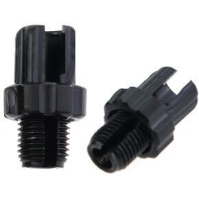 2PCS Brake Lever Adjuster M10 Brake Cable Handle Lever Adjustment Screws Fasteners Bolt Aluminium for Mountain Road Bike Brakes Accessories Black
