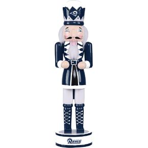FOCO NFL Los Angeles Rams Team Logo 14" Holiday NutcrackerTeam Logo 14" Holiday Nutcracker, Version 3, One Size