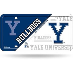 Rico Industries NCAA Yale Bulldogs Primary Metal Auto Tag 6" x 12" - Great for Truck/Car/SUV