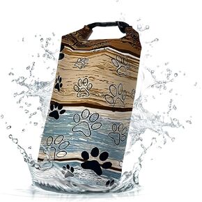 Waterproof Dry Bag,Roll Top Black and White Checkered Flag Small Waterproof Backpack 5L/10L/20L Floating and Lightweight Bags for Kayaking, Boating, Fishing, Swimming and Camping