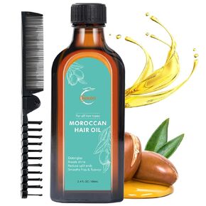 Moroccan Argan Treatment Hair Oil for Luxurious Hair Care and Repair, Extra Strength Argan Treatment Hair Oil Treatment for Split Ends, Frizzy Hair and Flyaways