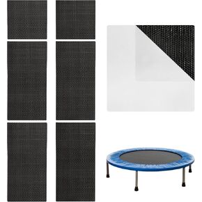 طقم إصلاح رقعة الترامبولين ذاتية اللصق - 2 مربع + 4 رقعات مستطيلة - ملحقات الترامبولين لإصلاح التمزقات أو الثقوب في سجادات الترامبولين in Kuwait