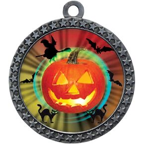 Express Medals Various 10 Pack Styles of Halloween Award Medals with Neck Ribbons Trophy Award Prize Gift